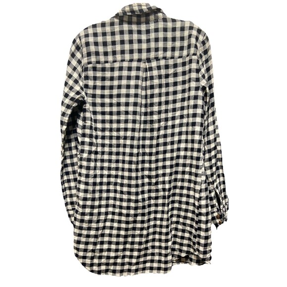 Forever 21 Checkered Button Up Shirt Women’s Small Long Sleeve Plaid - Picture 3 of 8
